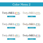 Every Child is an Artist Decal | Children Artwork Display Decal | Picasso Quote Wall Sticker | More Color Schemes