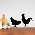 Rooster & Chicken Wall Decal | Wall Sticker