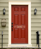 Address Decal | Front Door Numbers | Outdoor Script Vinyl Decal Ver. 2