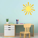 Multicolored Sun Decal | Playroom Wall Decor | Children Bedroom Wall Art
