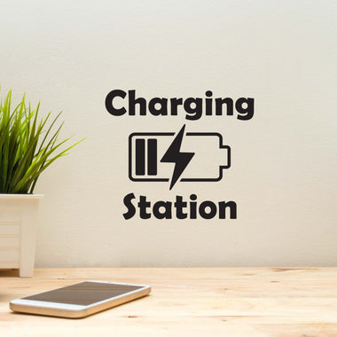 Charging Station Wall Decal | Phone Charging Sticker | Teacher Classroom Vinyl Decal