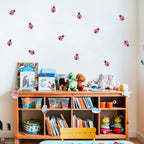 Ladybug Wall Decal - Set of 17 ladybugs - Ladybirds Wall Sticker