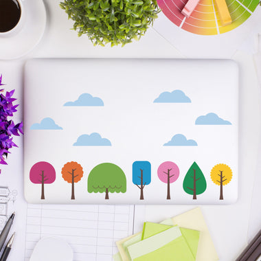 Funky Little Trees Laptop and Tablet Decal | Sticker