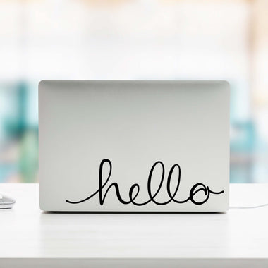 Hello Laptop and Tablet Decal | Sticker