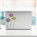 Hand Drawn Roses Laptop and Tablet Decal | Sticker