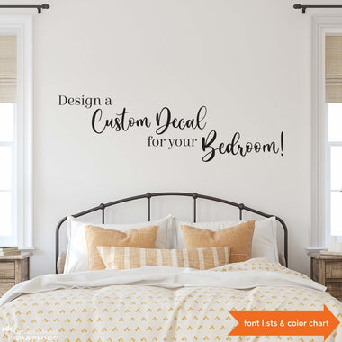 Design a Custom Decal for your Bedroom | Bedroom Decor | Create your own Decal