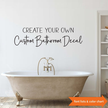 Create your own Wall Sticker for your Bathroom | Custom Bathroom Decal