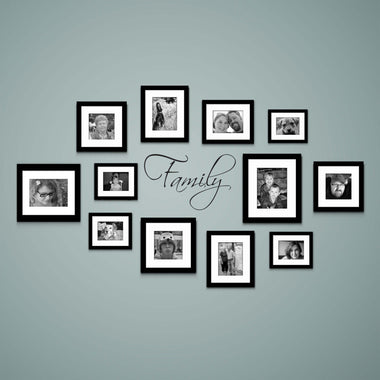 Family Decal, Gallery Wall Decor