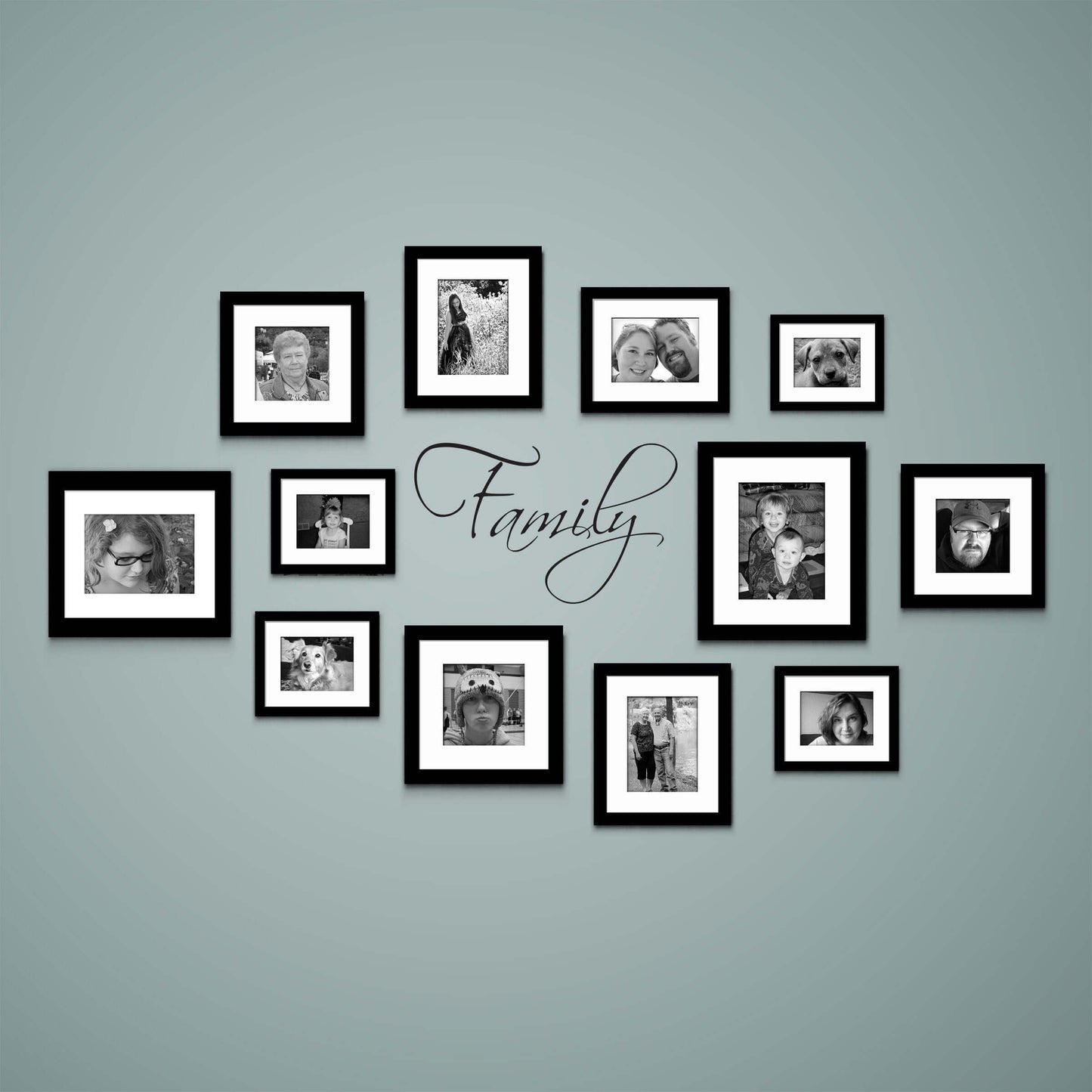 Family Decal, Gallery Wall Decor
