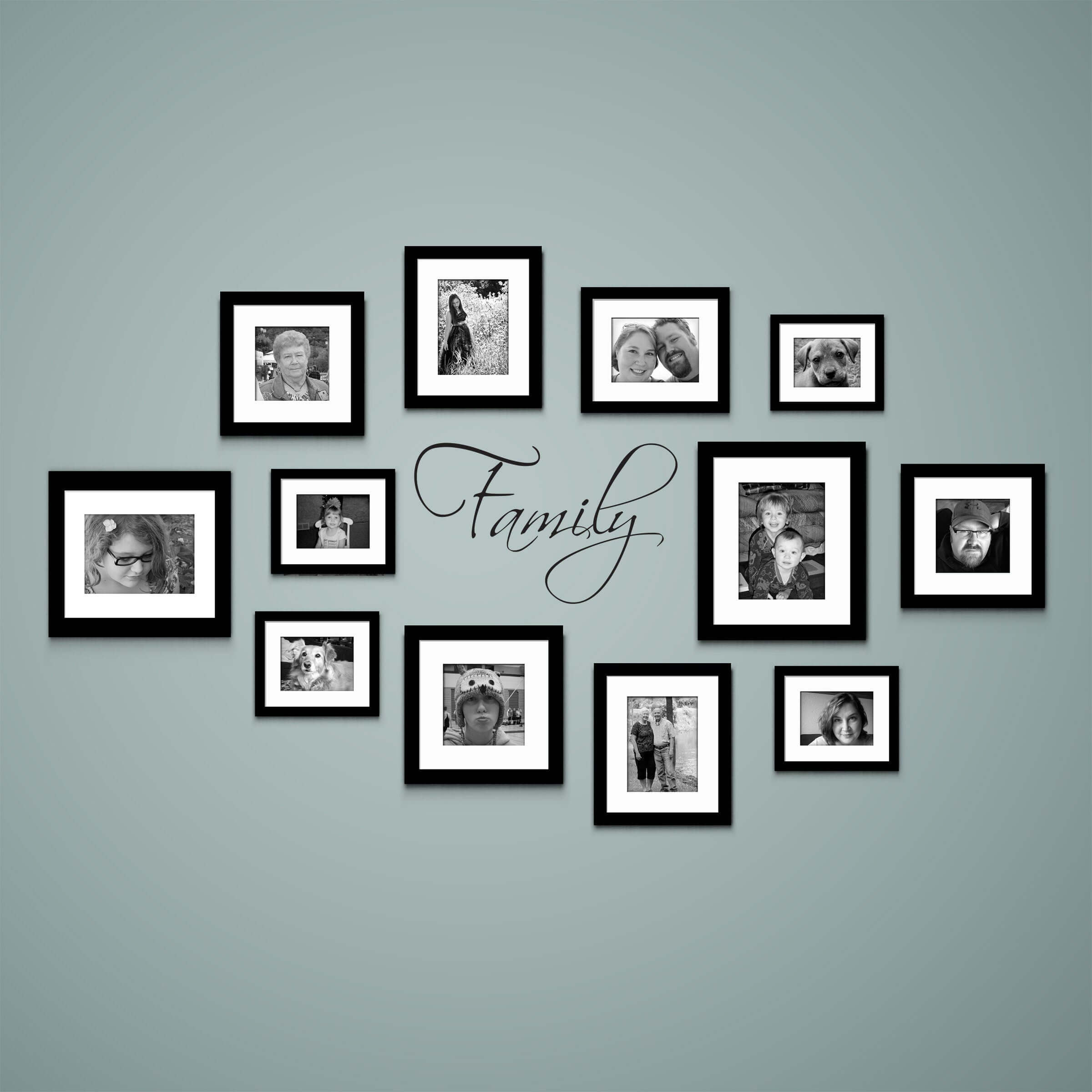 Family Decal, Gallery Wall Decor
