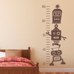 Robot Growth Chart Wall Decal | Robot Vinyl | Children Bedroom Wall Decal