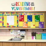 Reading Will Take You Everywhere Wall Decal | Inspirational Classroom Decor for Teachers and Kids | Motivational Quote Vinyl Sticker