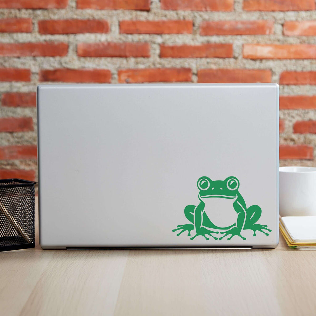Smiling Frog Laptop Decal | Tech Accessory | Cute Sticker