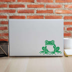 Smiling Frog Laptop Decal | Tech Accessory | Cute Sticker