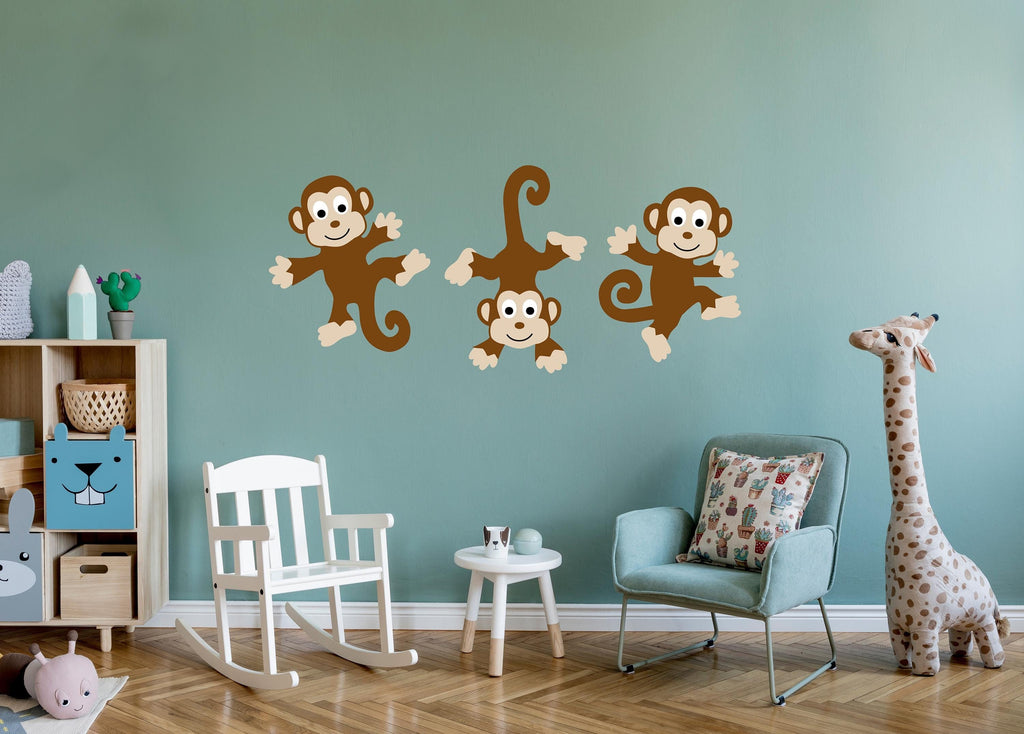 Monkeys Wall Decal Set.