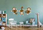 Monkeys Wall Decal Set.