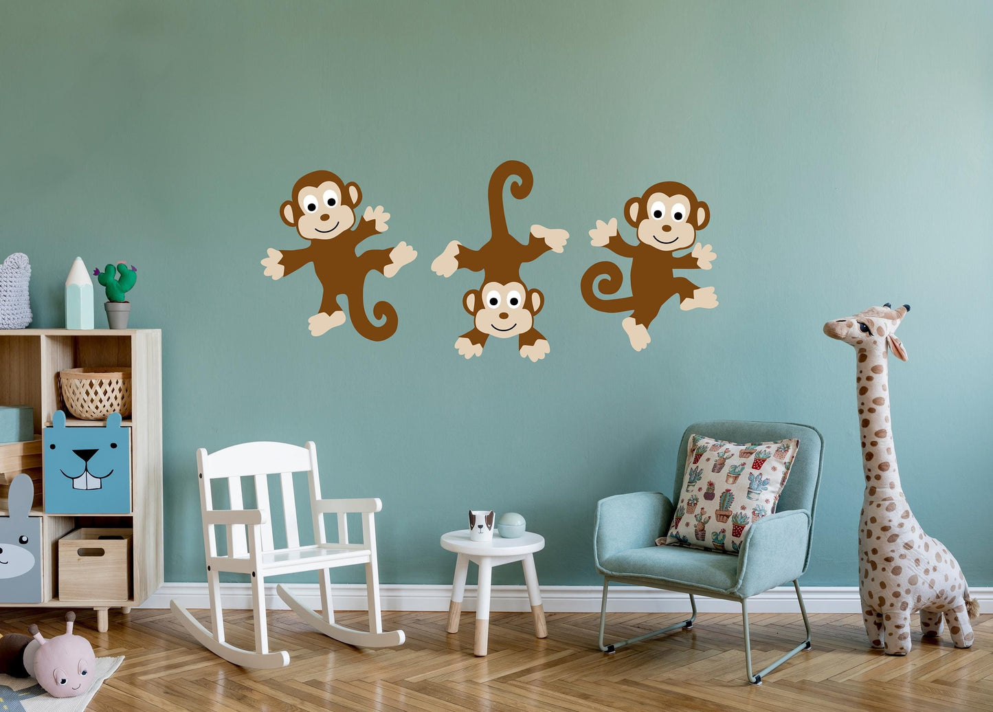 Monkeys Wall Decal Set.