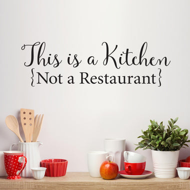 This is a Kitchen, not a restaurant decal.