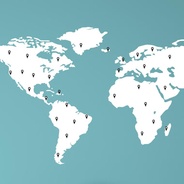 Marking pin decals for a world map. Marking pins only. Map sold separately.