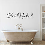 Get Naked Decal | Bathroom Decor