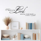 Trust in the Lord with all your heart Decal. Proverbs 3:5