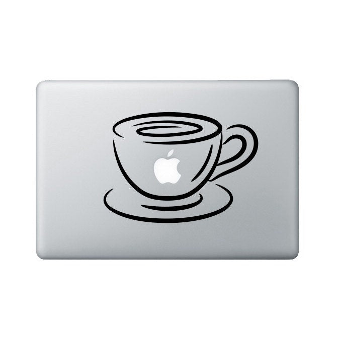 Coffee Cup Laptop and Tablet Decal | Sticker