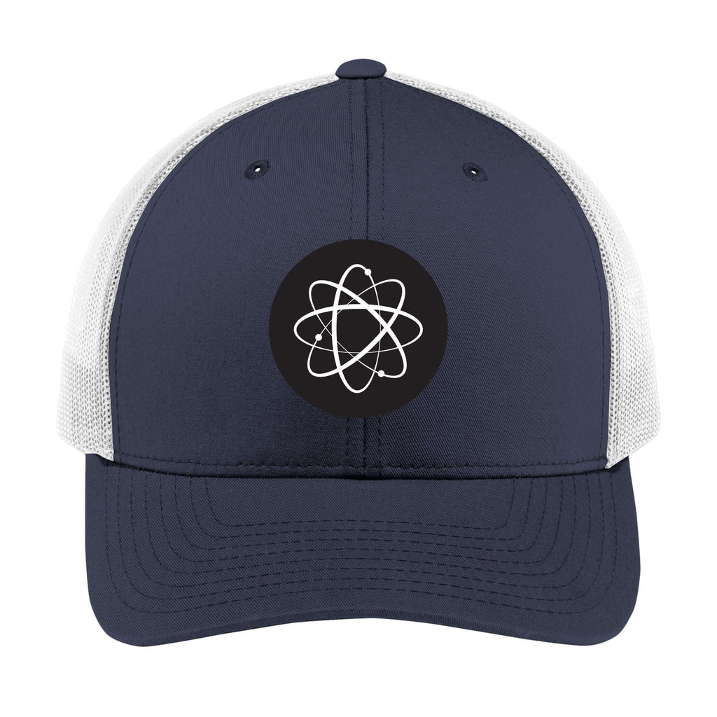 Atomic Symbol | Men's Trucker Cap | Mesh Hat | Nerd Hat | Sarcastic Hat | Unisex | Funny Hat