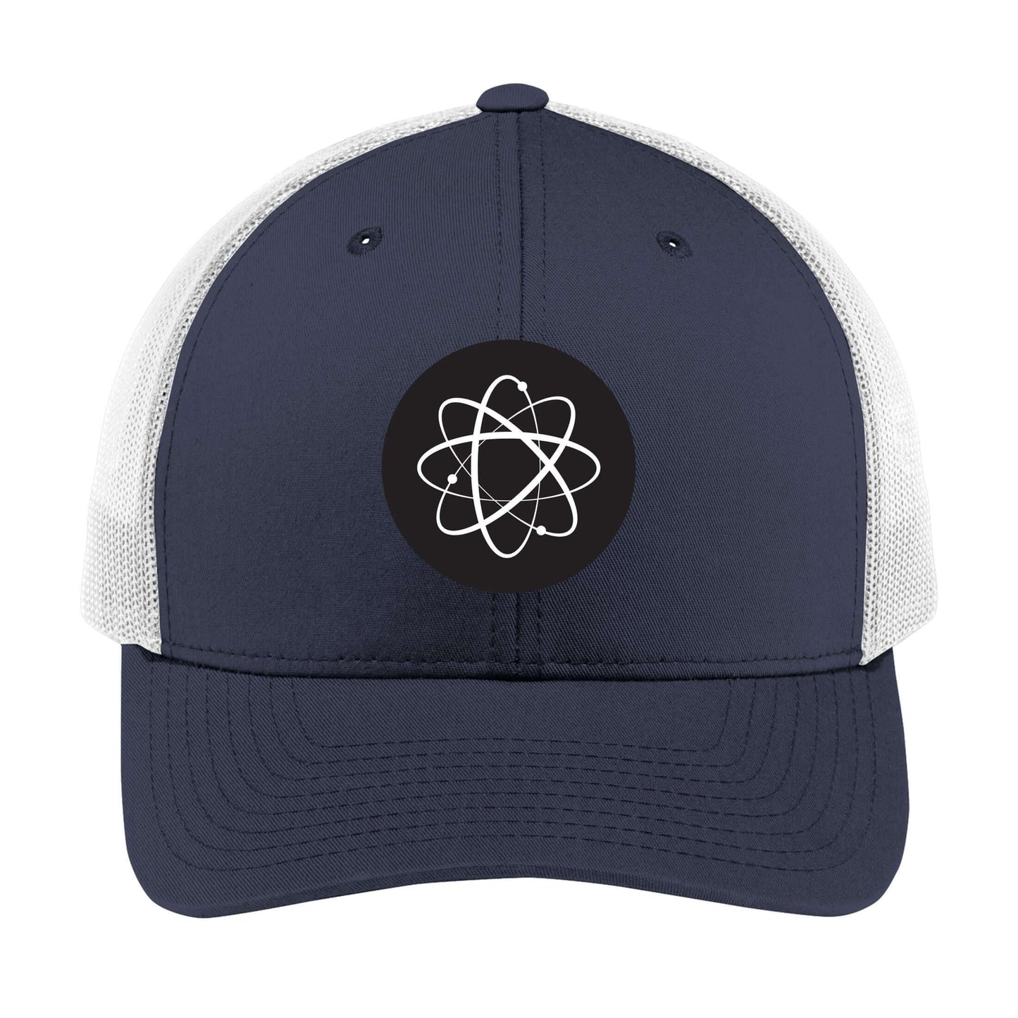 Atomic Symbol | Men's Trucker Cap | Mesh Hat | Nerd Hat | Sarcastic Hat | Unisex | Funny Hat