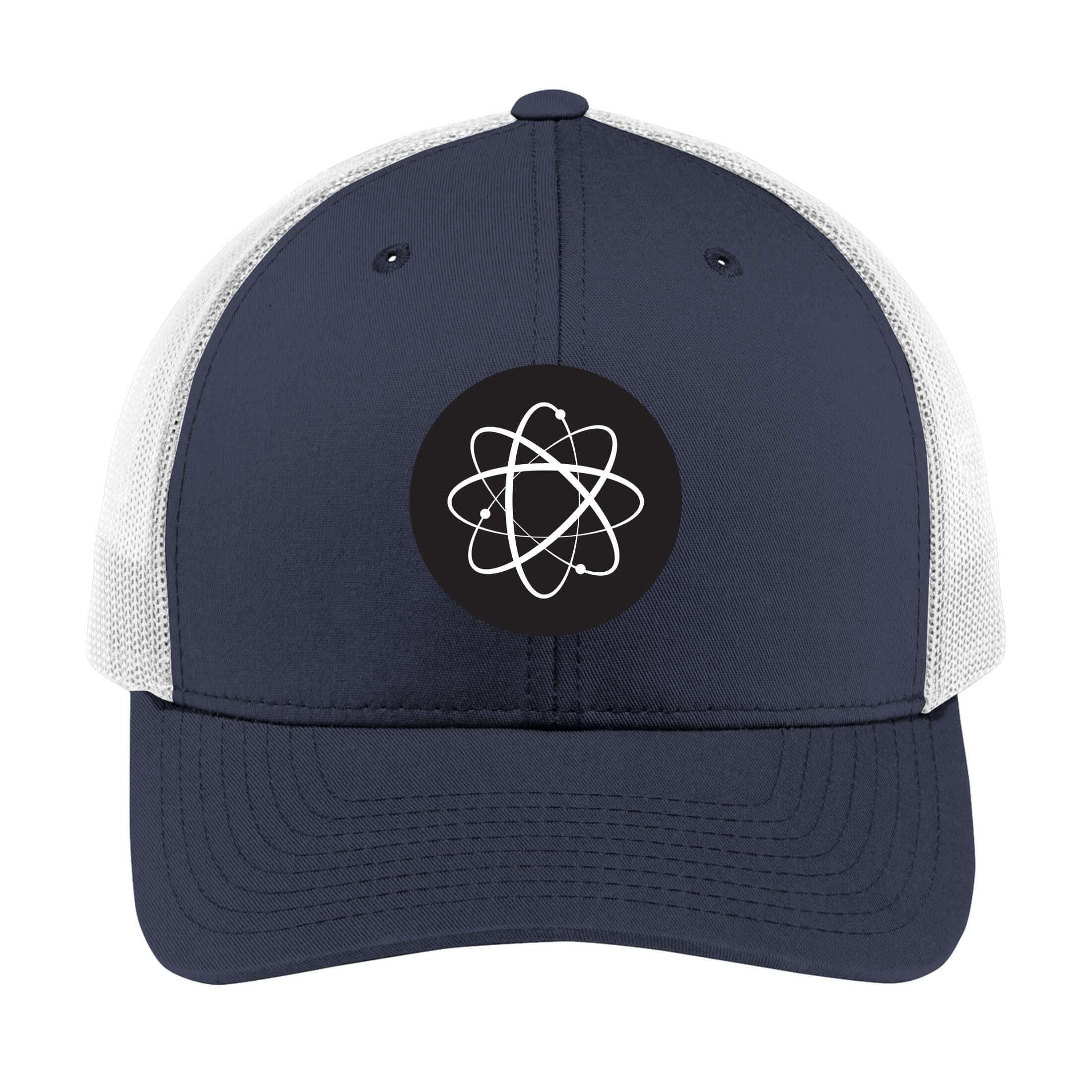 Atomic Symbol | Men's Trucker Cap | Mesh Hat | Nerd Hat | Sarcastic Hat | Unisex | Funny Hat