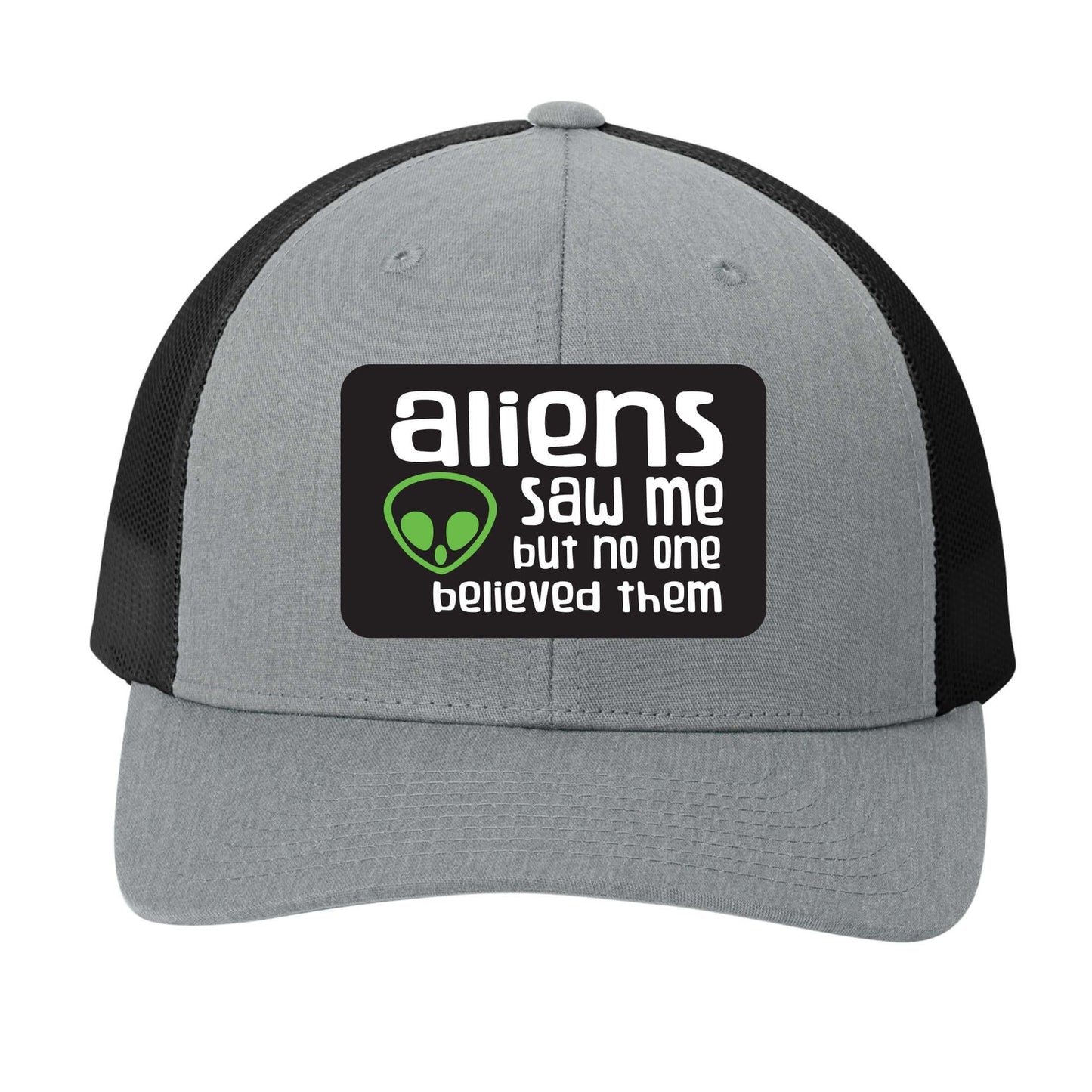Aliens Saw Me but Nobody Believed Them | Men's Trucker Cap | Mesh Hat | Alien Hat | Funny UFO Hat | Unisex | Funny Hat | Gift for Men