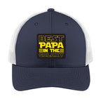 Best Papa in the Galaxy | Men's Trucker Cap | Mesh Hat | Nerd Hat | Father Day Gift | Grandpa Hat | Funny Hat