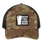 Wish You Were Beer | Men's Trucker Cap | Mesh Hat | Nerd Hat | Drinking Hat | Unisex | Funny Hat