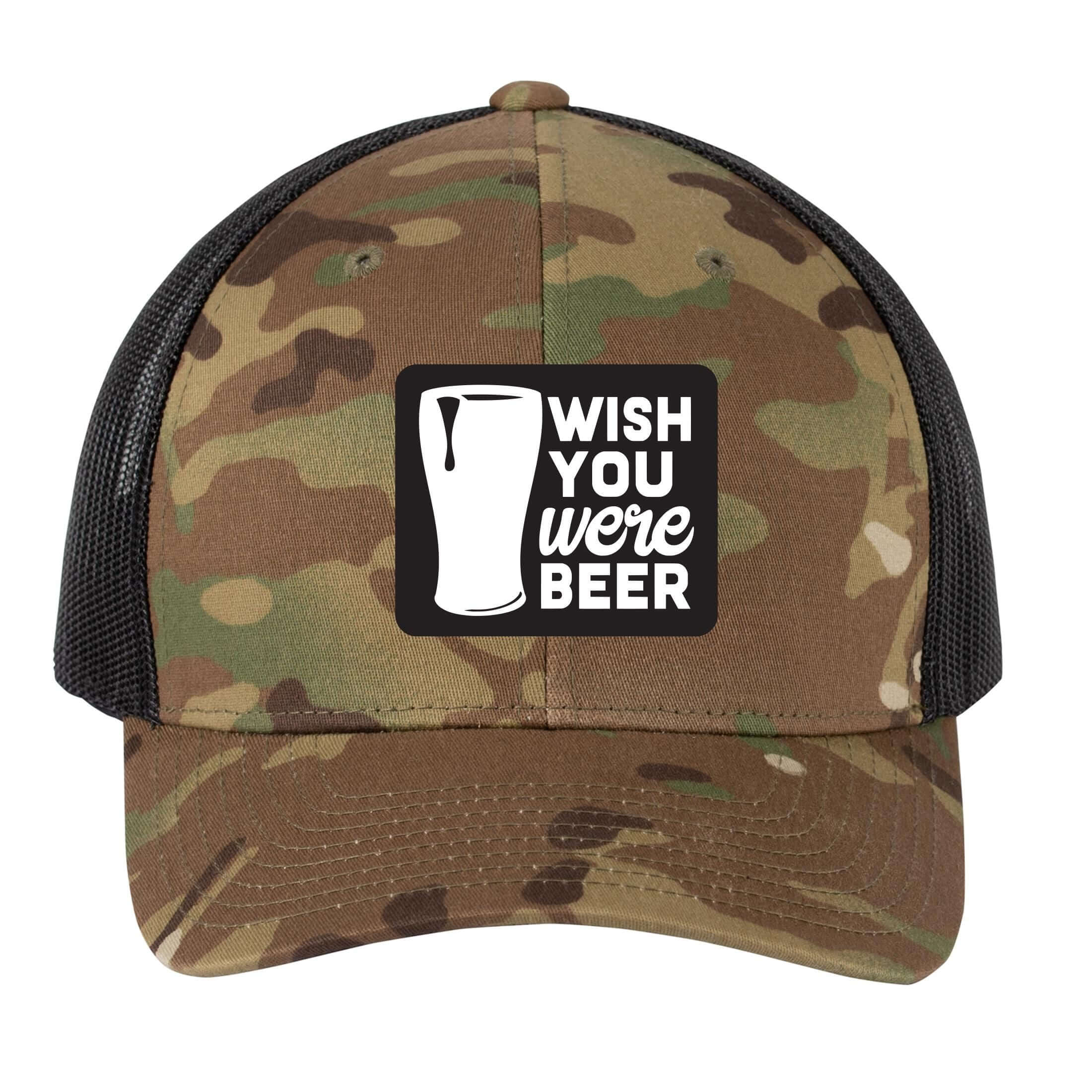 Wish You Were Beer | Men's Trucker Cap | Mesh Hat | Nerd Hat | Drinking Hat | Unisex | Funny Hat
