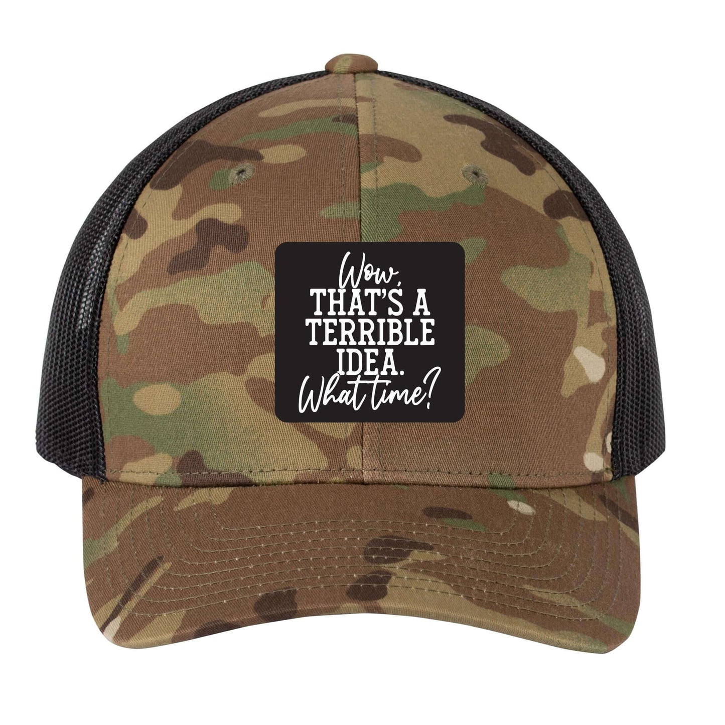 Wow That's a Terrible Idead | Men's Trucker Cap | Mesh Hat | Sarcastic Hat | Unisex | Funny Hat