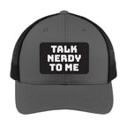 Talk Nerdy to Me | Men's Trucker Cap | Mesh Hat | Nerd Hat | Sarcastic Hat | Unisex | Funny Hat