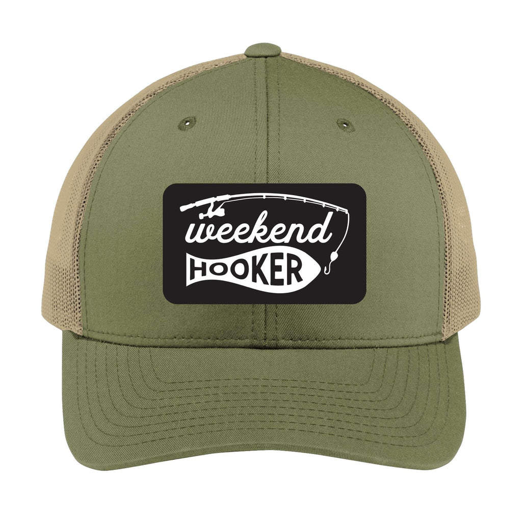 Weekend Hooker | Men's Trucker Cap | Mesh Hat | Sarcasm | Fishing Hat | Unisex | Funny Hat