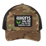 Aliens Saw Me but Nobody Believed Them | Men's Trucker Cap | Mesh Hat | Alien Hat | Funny UFO Hat | Unisex | Funny Hat | Gift for Men