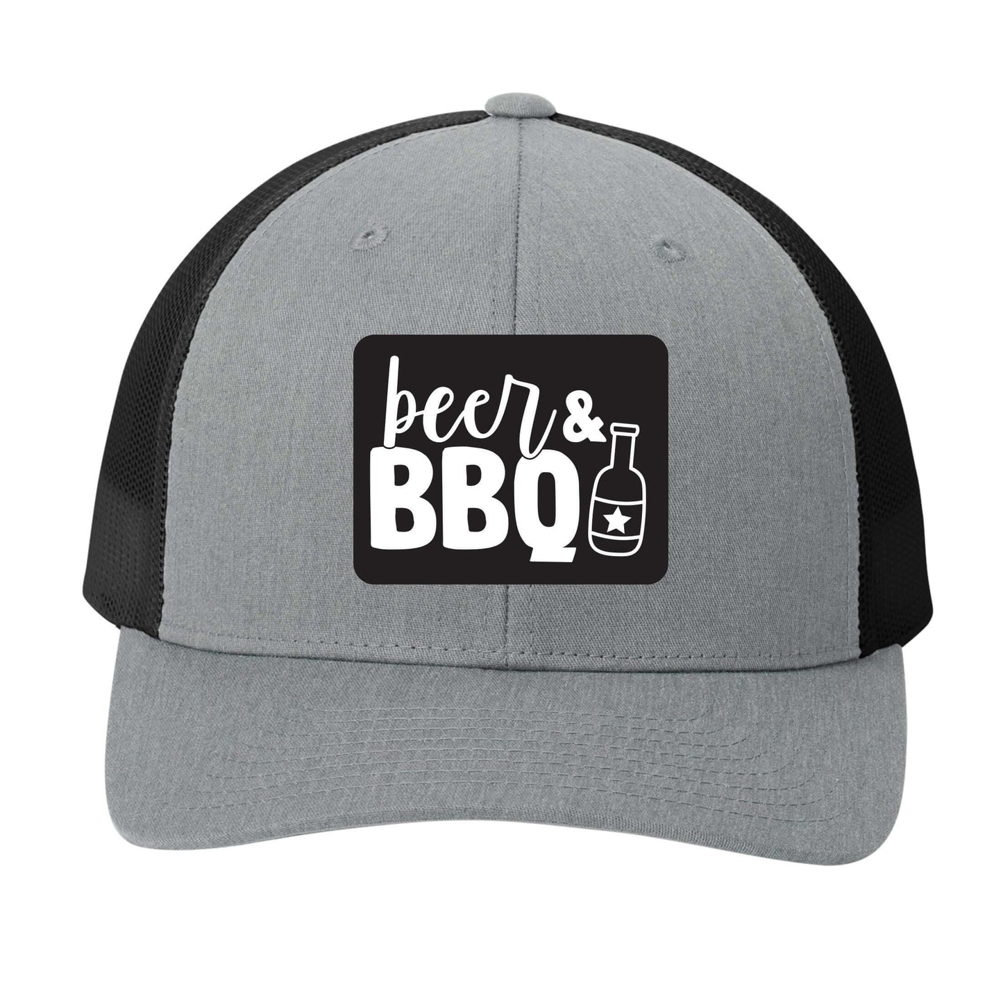 Beer & BBQ | Men's Trucker Cap | Mesh Hat | Nerd Hat | Drinking Hat | Unisex | Funny Hat