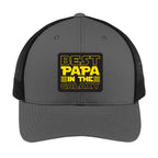 Best Papa in the Galaxy | Men's Trucker Cap | Mesh Hat | Nerd Hat | Father Day Gift | Grandpa Hat | Funny Hat