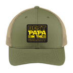 Best Papa in the Galaxy | Men's Trucker Cap | Mesh Hat | Nerd Hat | Father Day Gift | Grandpa Hat | Funny Hat