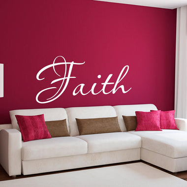 Faith Wall Decal - Faith wall Sticker - Christian Wall Decal - Large