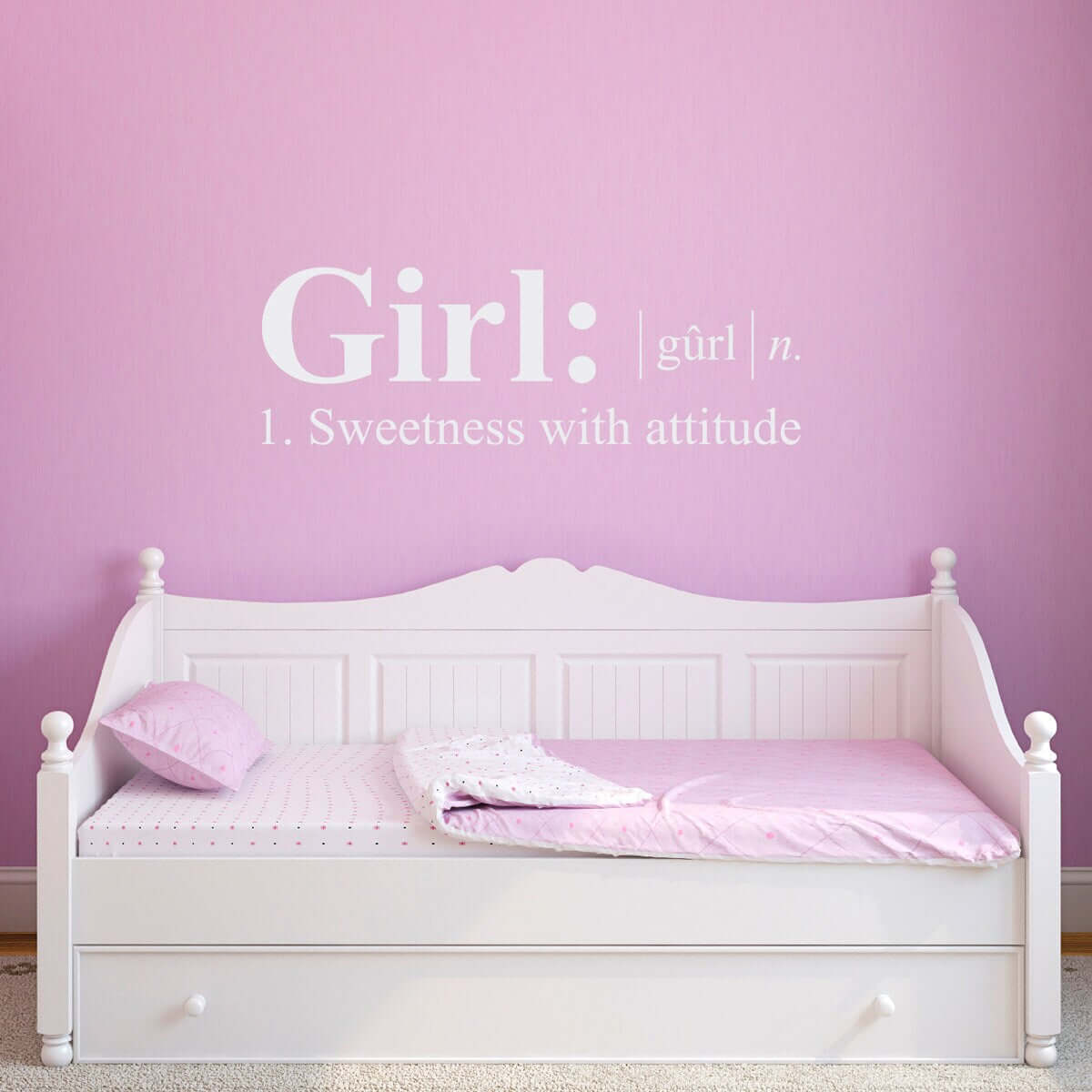Girl Definition Wall Decal - Dictionary definition Decal - Girl Bedroom Wall Decal - Large
