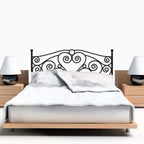 Scroll Headboard DECAL - Vinyl Wall Art Sticker - Queen Size
