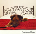 Scroll Headboard DECAL - Vinyl Wall Art Sticker - Queen Size