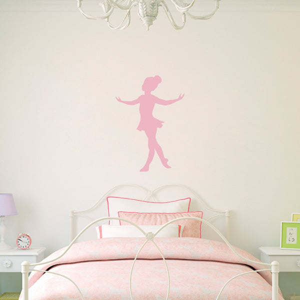 Little Ballerina Decal | Girl Bedroom Decor | Dancing Vinyl Wall Art | Ballet Sticker