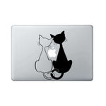 Two Cats Macbook Decal - Kitty Laptop Sticker - Kitties Sticker - Cat Decal