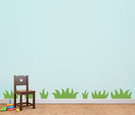 Grass Wall Decal - Nature wall art for Kids Bedroom - Set of 7 Grass Patches - Playroom Decor - Chunky