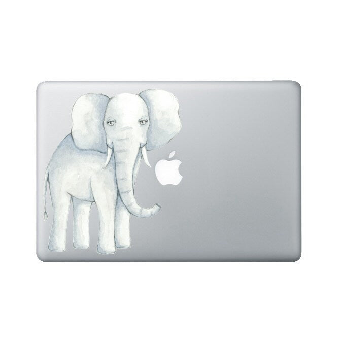 Watercolor Elephant Laptop Decal - MacBook Sticker - Original Watercolor Elephant Painting made into a Decal