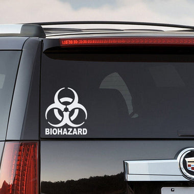 Biohazard Car Decal | Hazardous Material SUV Decal | Biohazard Symbol Sticker