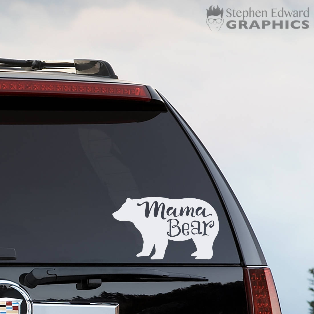 Mama Bear Car Decal - Bear Vinyl Decal - SUV Vehicle Sticker